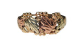 Grape And Leaf Vine Design Ring made in 10-Karat Yellow, White, and Rose Gold