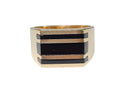 Onyx Signet Men's Ring in 14 Karat Yellow Gold