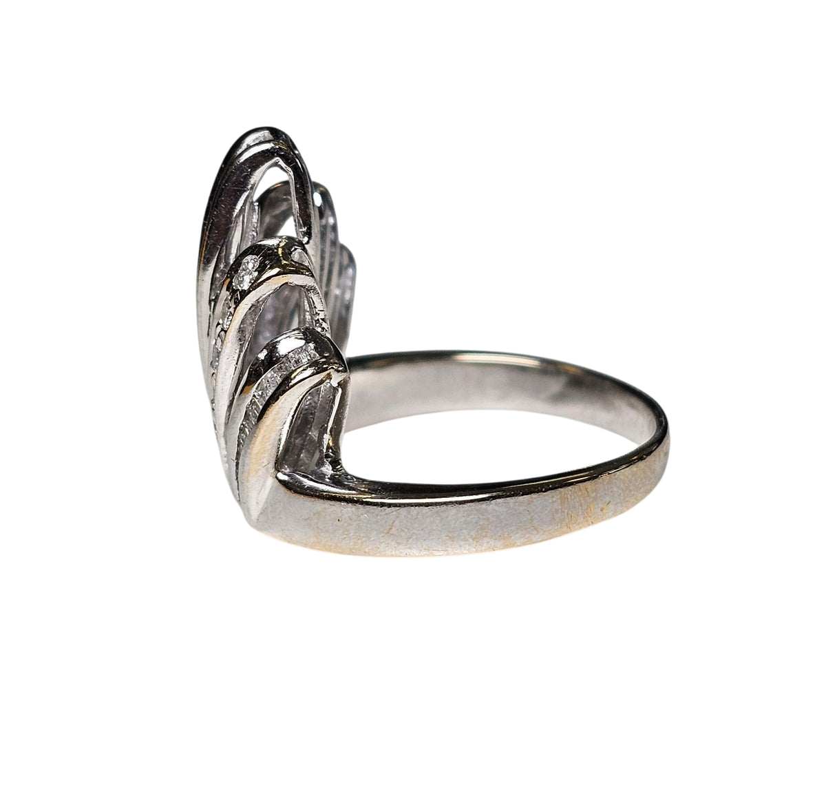 Diamond Baguette Ring in 18 karat White Gold