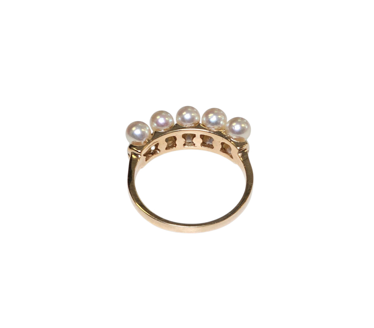 Pearl Ring in 14 Karat Yellow Gold