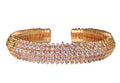 Natural Fancy Pink Diamond Bangle Bracelet made in 18K Rose Gold