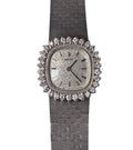 Vintage Rolex 14K White Gold Diamond Bezel Women's Watch