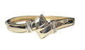 14k Yellow Gold Woman's Baguette Diamond Bangle Bracelet