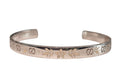 Gucci Icon Blooms Cuff Bangle Bracelet in 18 Karat White Gold