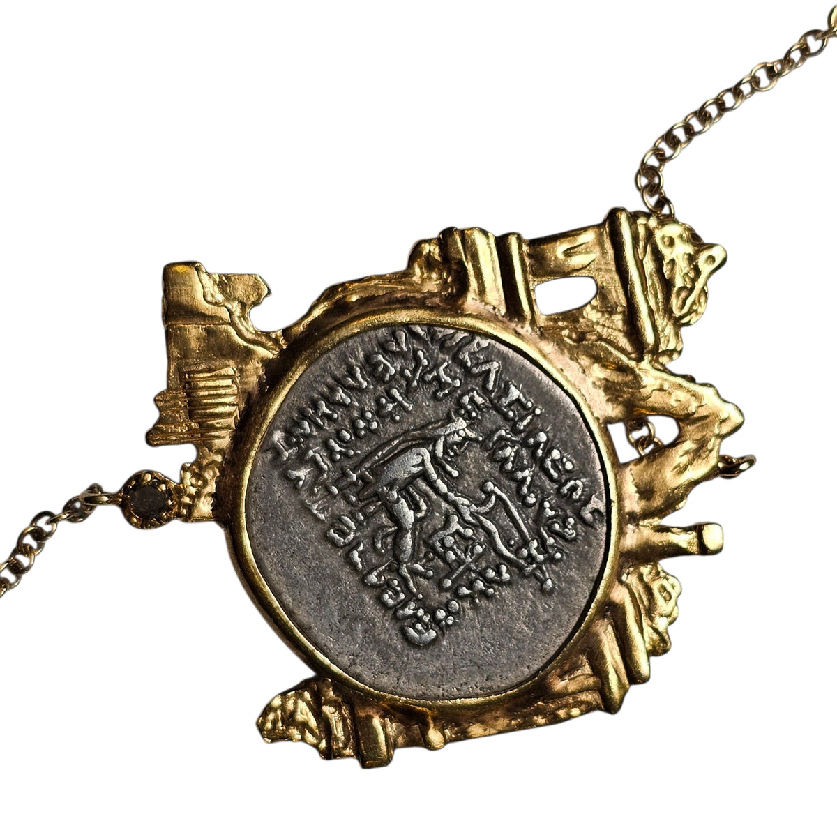 Coomi 20K Yellow Gold Antiquity Coin Necklace & Pendant, Preowned