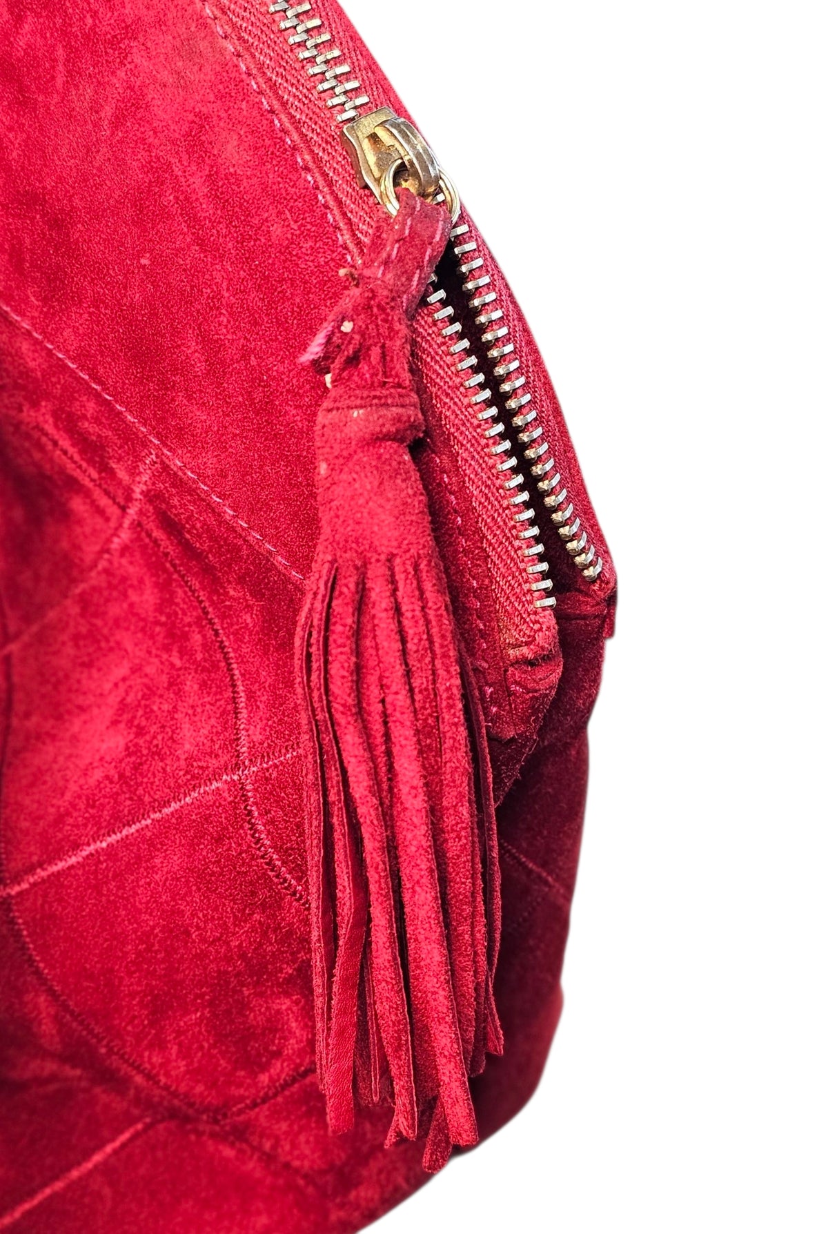 SALVATORE FERRAGAMO BURGUNDY SHOULDER HANDBAG
