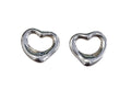 Tiffany & Co. Elsa Peretti Open Heart Stud Earrings In Silver