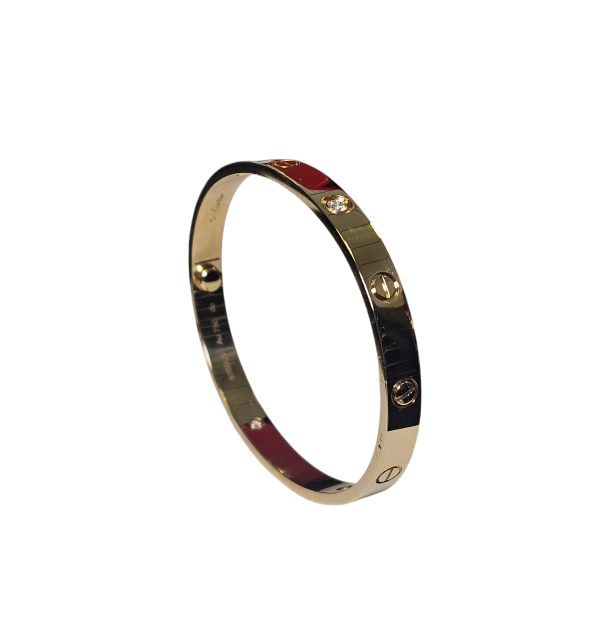 Cartier Diamond Love Bangle Bracelet in 18 Karat Yellow Gold