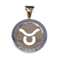 Bulgari Steel Taurus Tondo Pendant in 18 Karat Yellow Gold