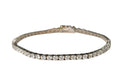 Diamond Tennis Bracelet 3.91 Carats Total Weight in 14Kt White Gold