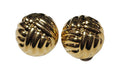Vintage Knotted Clip on Earrings in 18 Karat Yellow Gold
