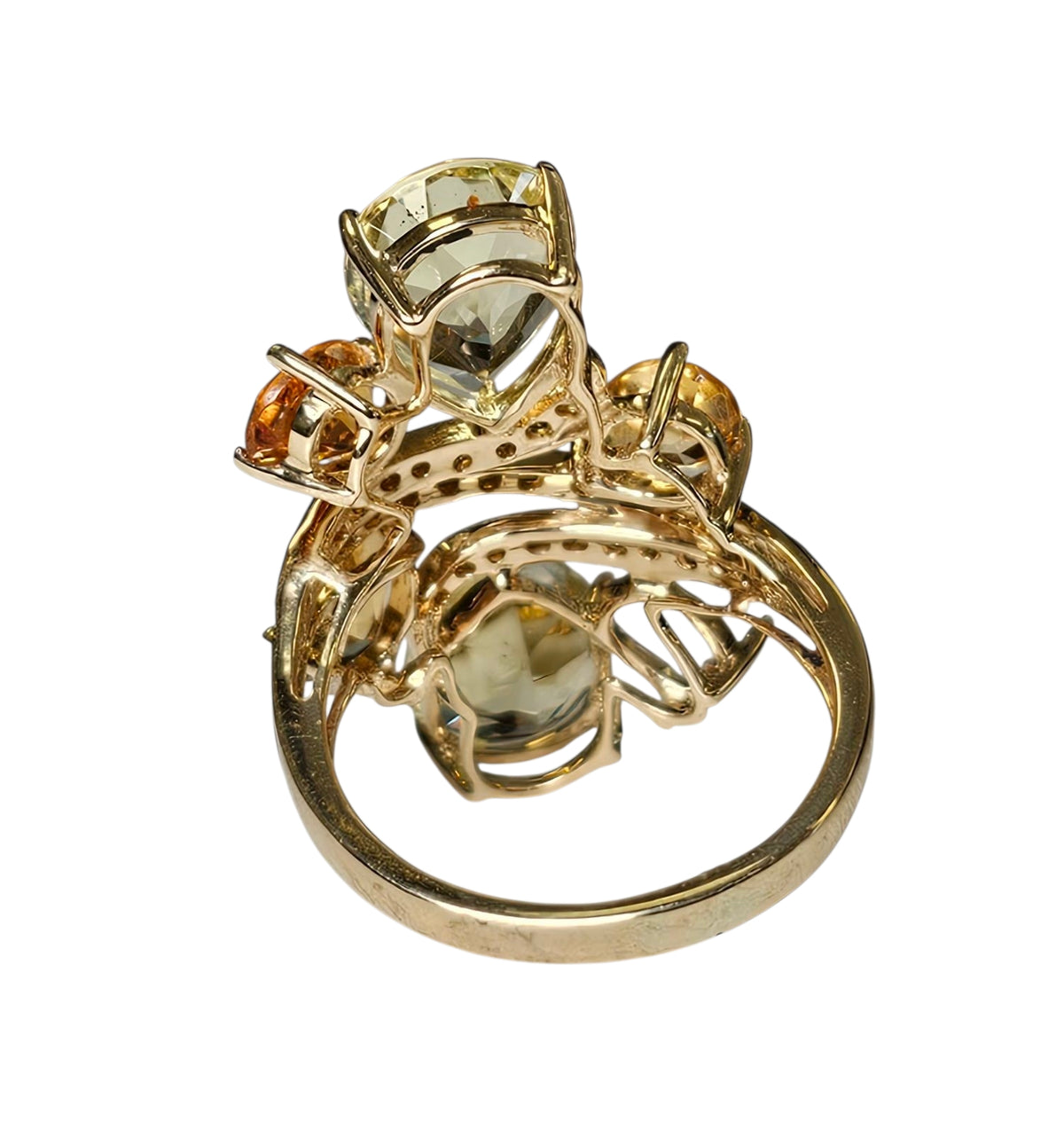 Citrine Ring in 14 Karat Yellow Gold