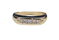 Channel Set Diamond Ring in 14 Karat Yellow Gold