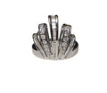 Diamond Baguette Ring in 18 karat White Gold