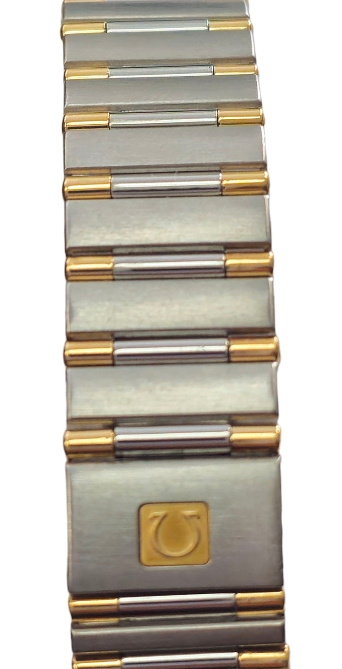 Omega Constellation Half Bar Watch 18Kt Yellow Gold and Steel