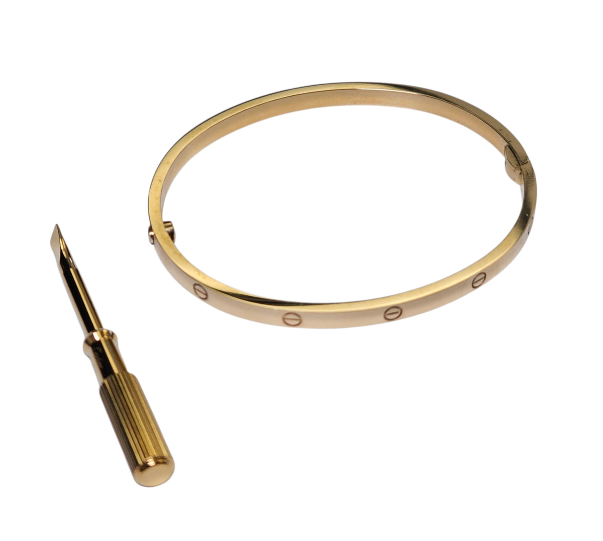 Cartier Mini Love Bangle Bracelet in 18 Karat Yellow Gold