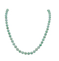 Green Jade Necklace 14 Karat Yellow Gold