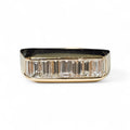 Men's Baguette Cut Ring in 14 Karat Yellow Gold