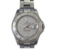 ROLEX LADIES YACHT- MASTER AUTOMATIC PLATINUM DIAL AND BEZEL WATCH