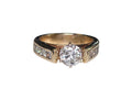 Diamond Engagement Ring in 14 Karat Yellow Gold