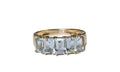 Aquamarine Stones in 14 Karat Gold Ring
