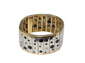 Michael Bondanza Polka Dot Diamond and Black Onyx Bracelet made in Platinum and 18-Karat Yellow Gold