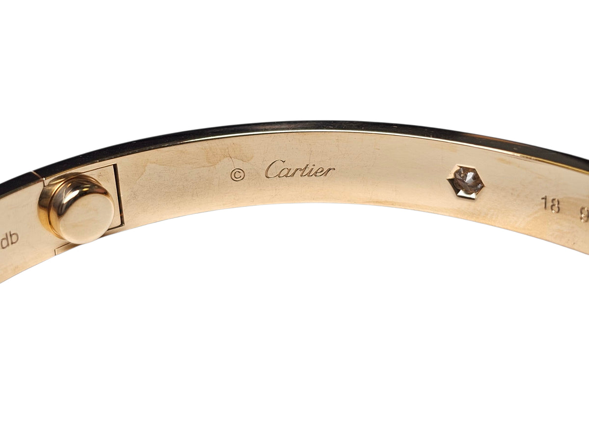 Cartier Diamond Love Bangle Bracelet in 18 Karat Yellow Gold