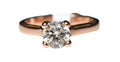 Diamond Solitaire Engagement Ring made in 14-Karat Rose Gold