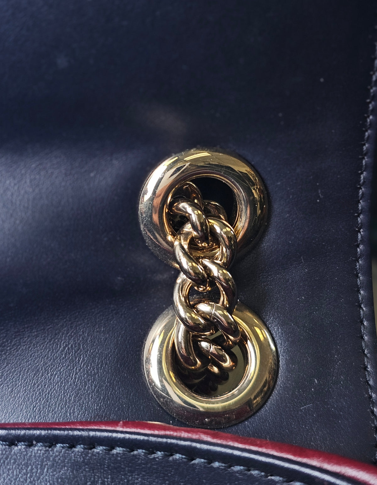 GUCCI RED TWEED GG MARMONT SMALL HANDBAG