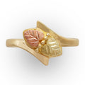 Tri-color Gold Leaf Ring