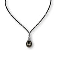Tahitian Pearl and Black Spinel Necklace