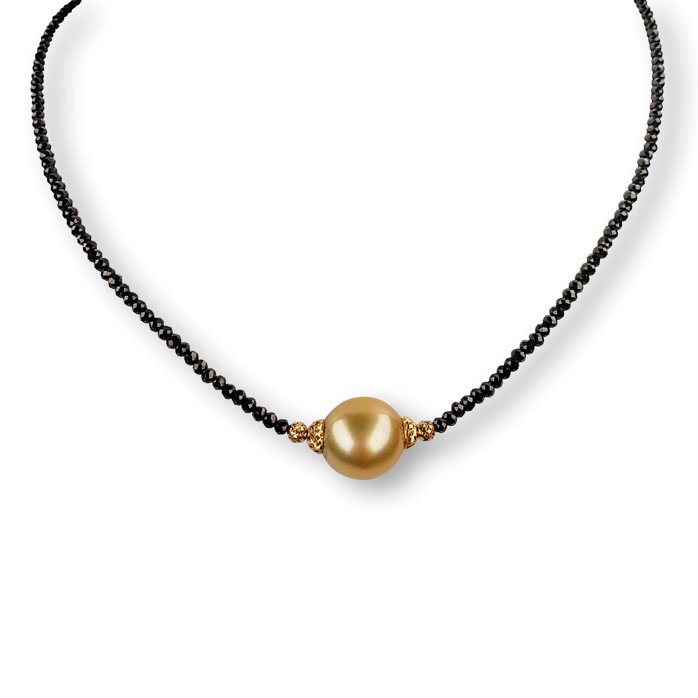Black Spinel Tiny Gemstone Necklace | Handmade in Boulder, CO - Radiant  Malas