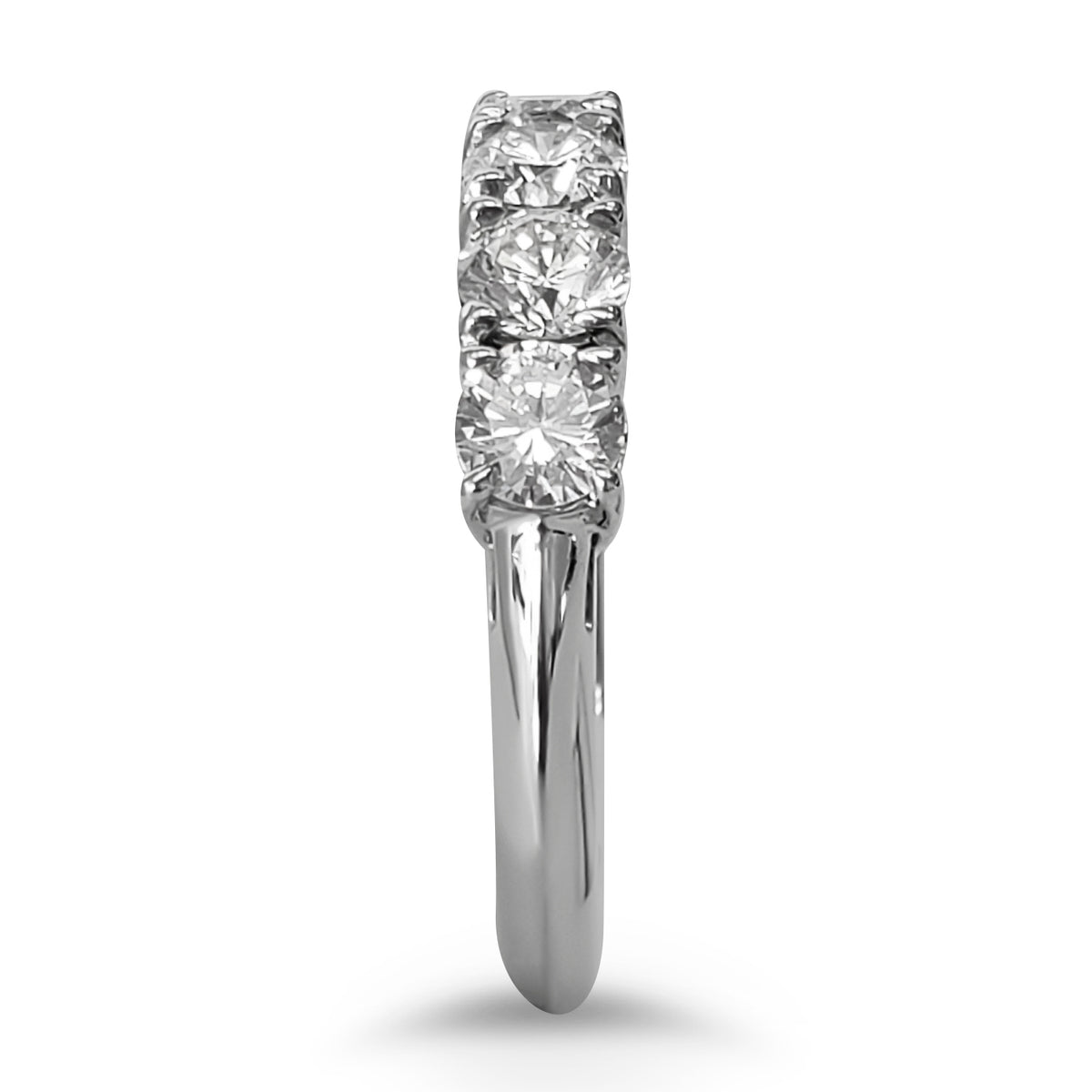 Diamond Band in Platinum with Approximately 0.70 Carat Total Weight