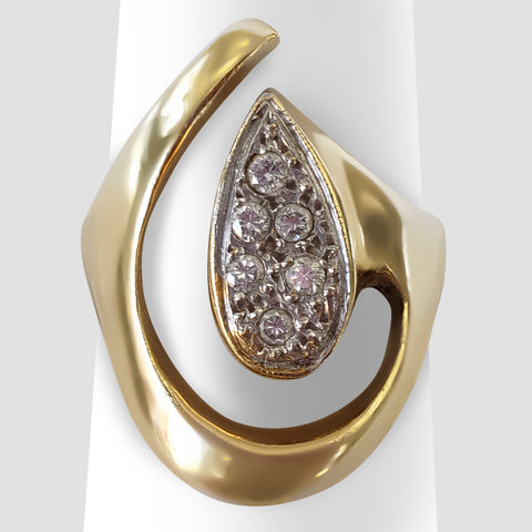 Asymmetrical Diamond Ring