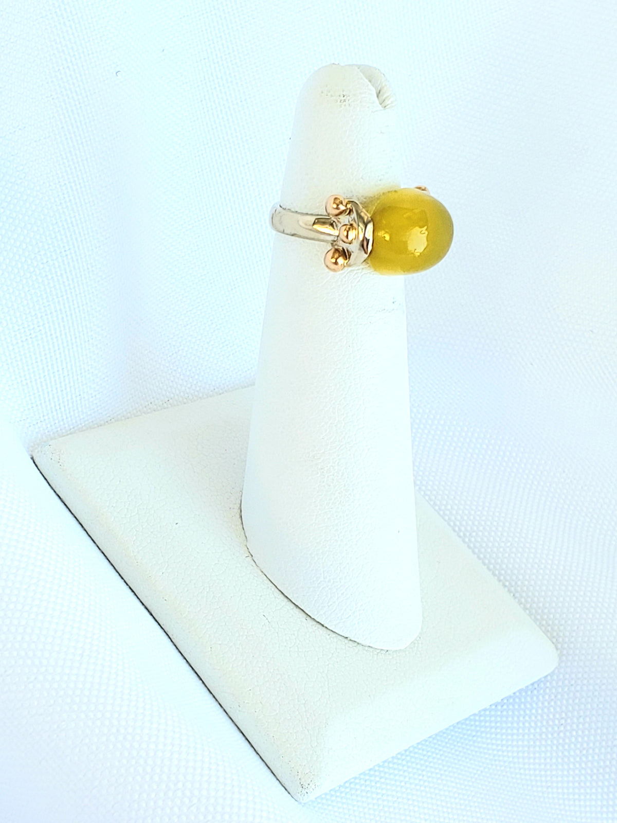 Cabochon Chrysoprase Ring