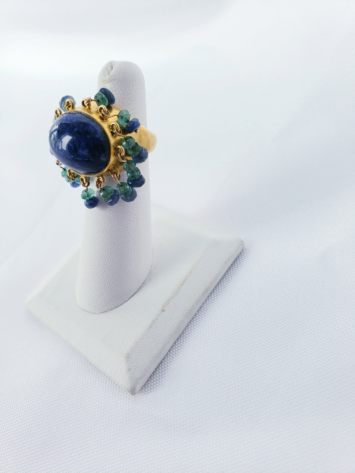 22K Yellow Gold Blue Lapis Ring