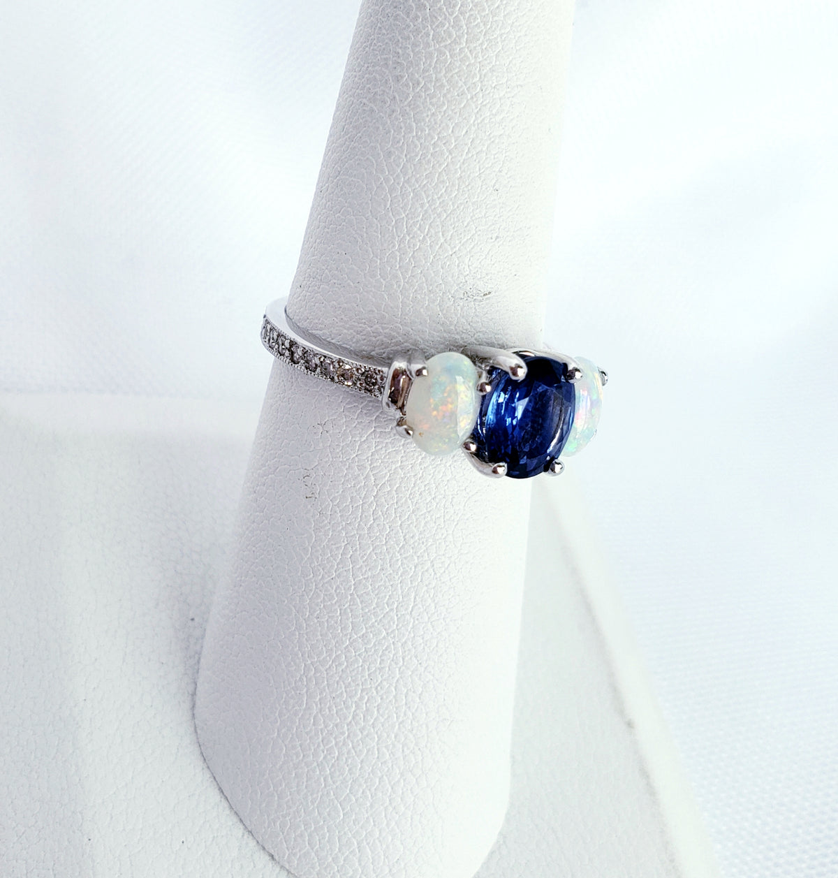 Opal and Sapphire Ring
