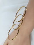 18K Gold Slip-On Bangle ( Bracelet) , sold as one piece or all Three pieces