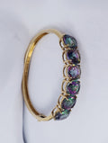 Rainbow Topaz Bangle Bracelet