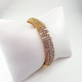 Natural Fancy Pink Diamond Bangle Bracelet made in 18K Rose Gold