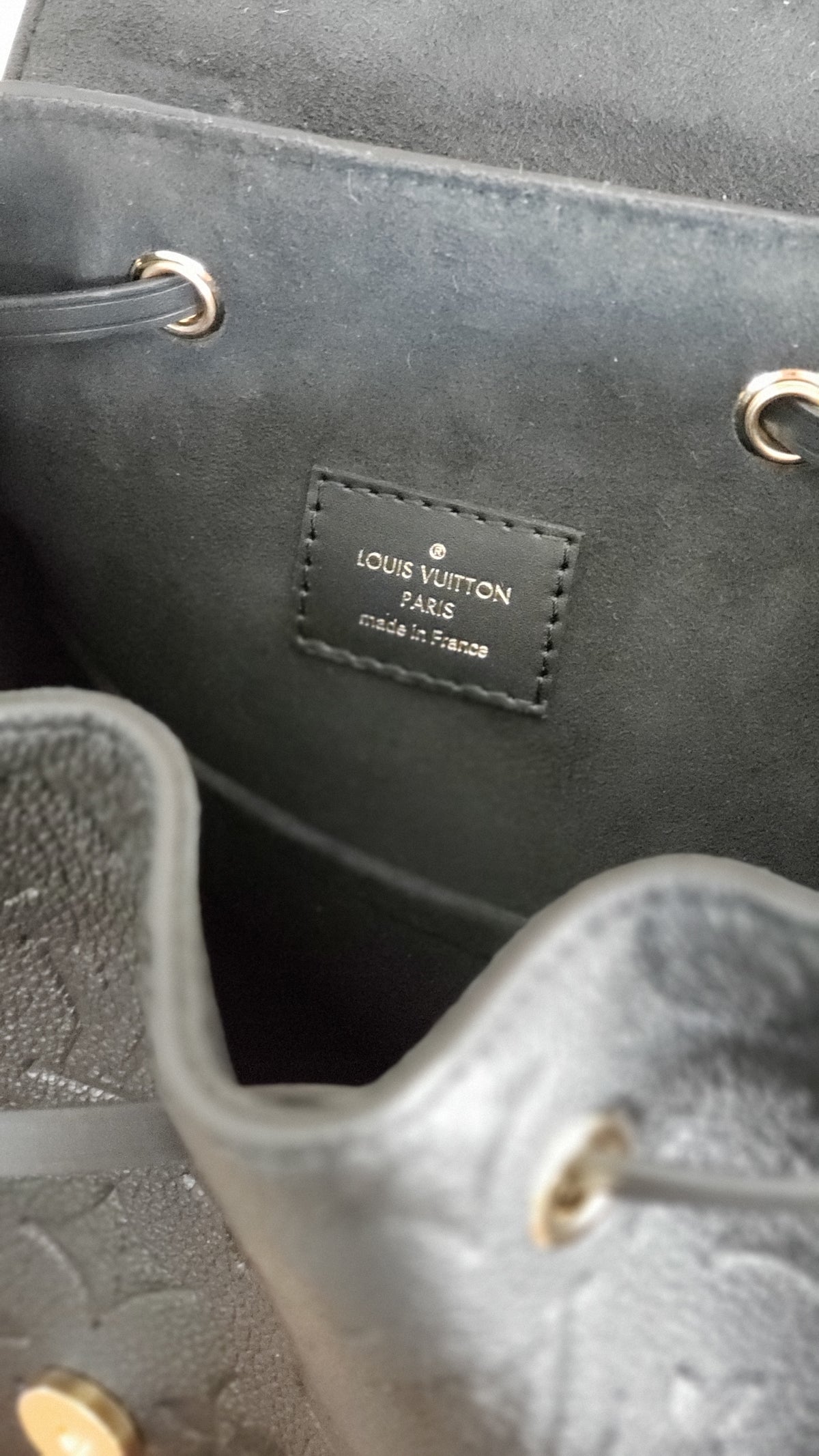 Louis Vuitton Black Back Pack/Handbags