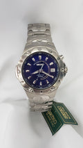 Seiko SKA193 Kinetic Blue Dial Stainless Steel Silver Tone Date Watch