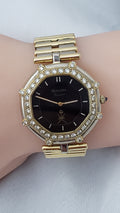 Gerald Genta Royama Geneve 18K and Stainless Steel Diamond Watch Preowned
