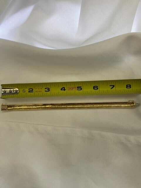 14K Yellow Gold Omega Bangle Bracelet Italy Made 8in 21.4grams