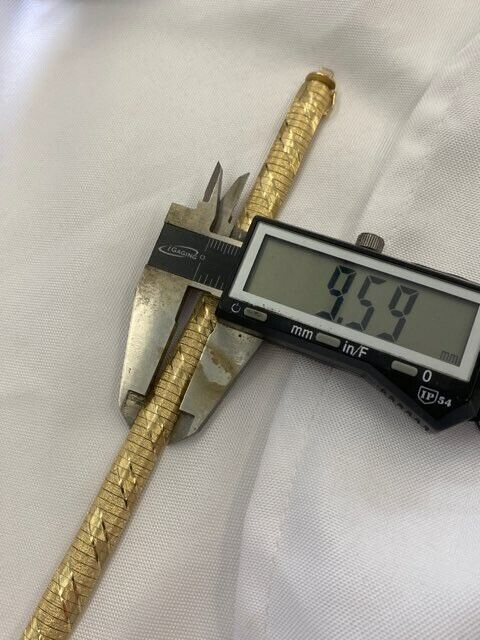 Italian Omega Style Textured Bangle Bracelet made in 14-Karat Yellow Gold