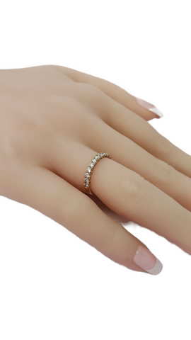 Tacori 18K Rose Gold Diamond Wedding Band Size 4(US) Preowned