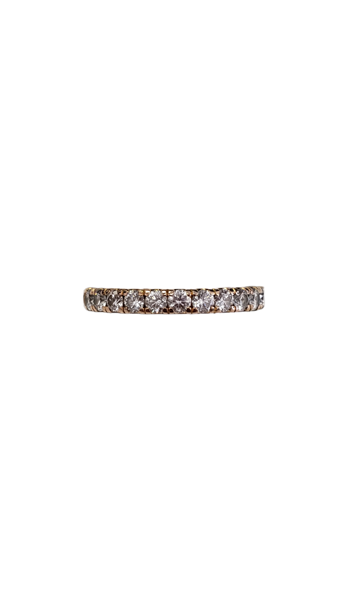 Tacori 18K Rose Gold Diamond Wedding Band Size 4(US) Preowned