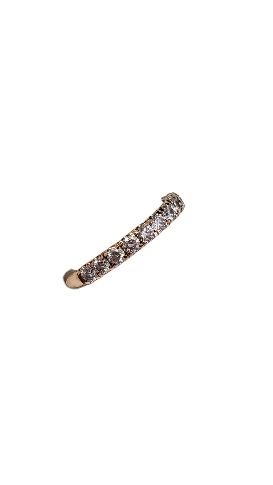 Tacori 18K Rose Gold Diamond Wedding Band Size 4(US) Preowned