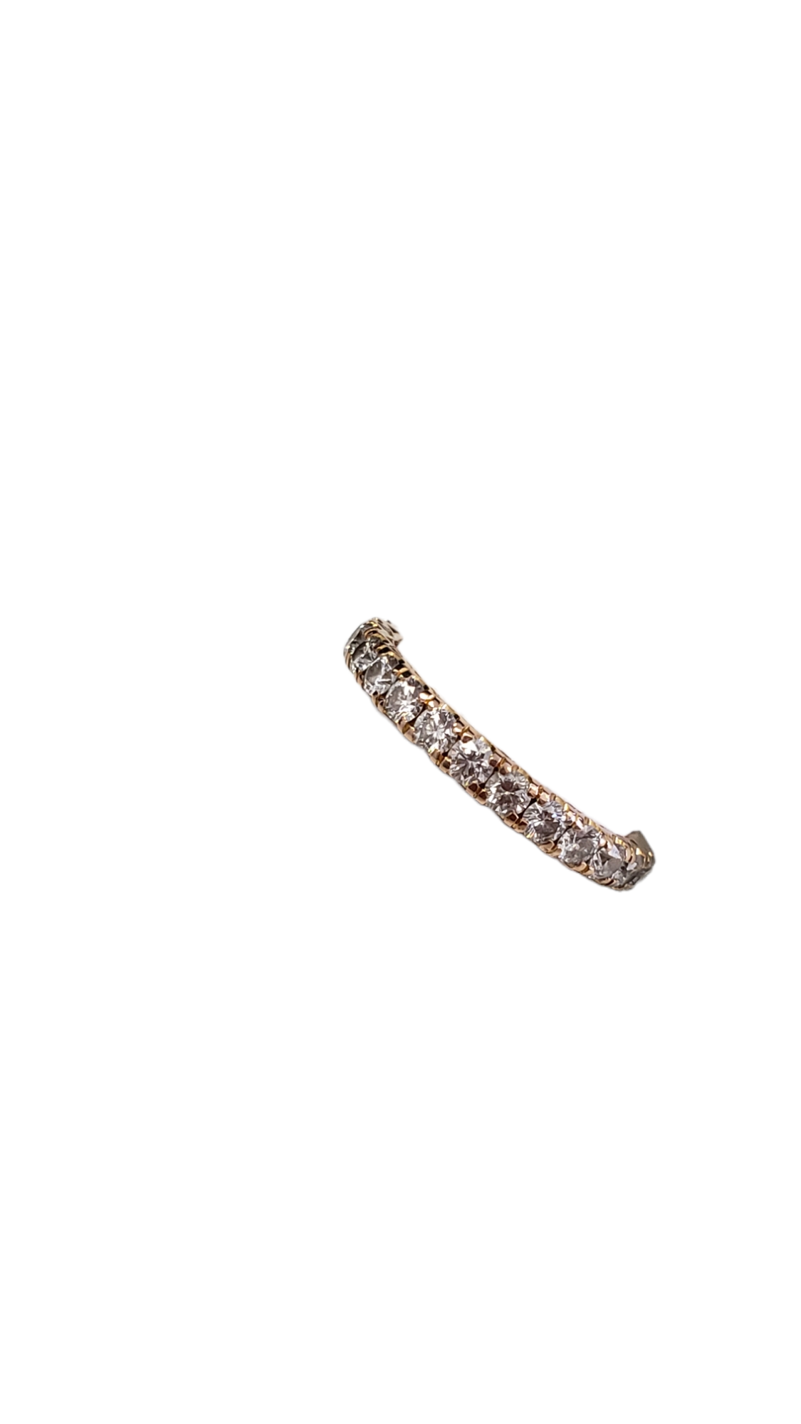 Tacori 18K Rose Gold Diamond Wedding Band Size 4(US) Preowned