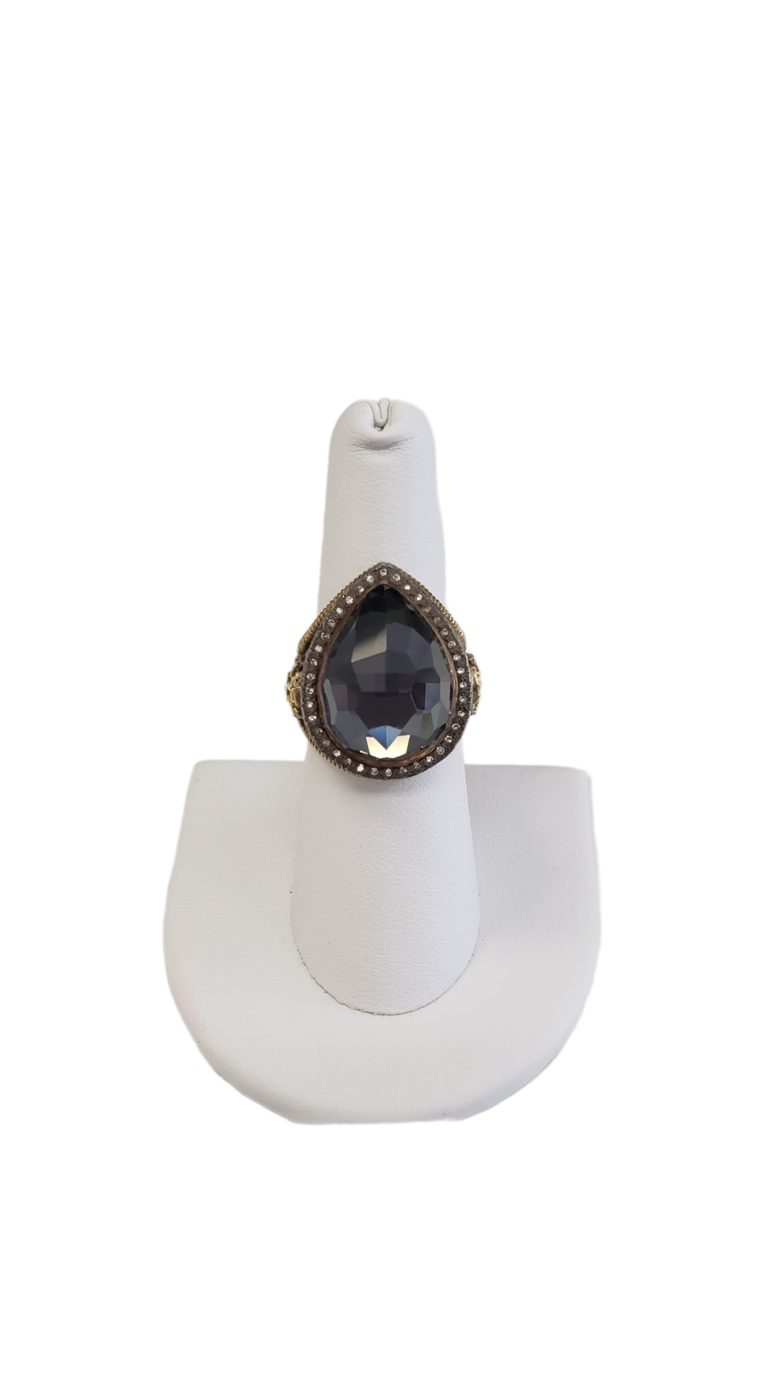 Armenta Quartz Statement Ring Made with Gold and Silver Size 7 (US)
